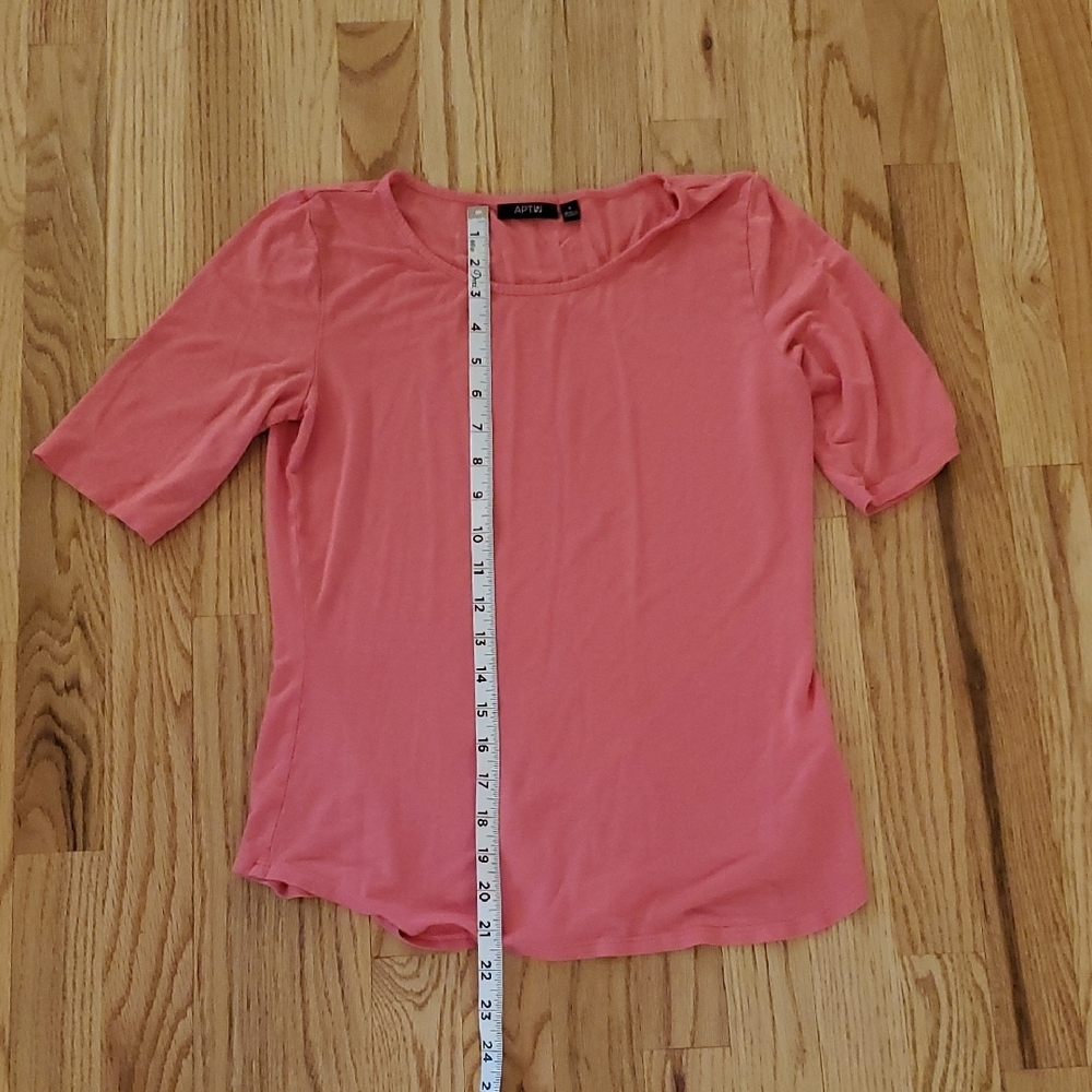 Apt. 9 Women's Short Sleeve Pink Top - Picture 2 of 5